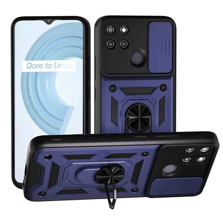 Sliding Camera Cover Design TPU+PC Phone Case, For Realme C65 4G, For Realme GT3 5G, For Realme C21Y / C25Y, For Realme C25 / C15, For Realme 5 Pro, For Realme 5