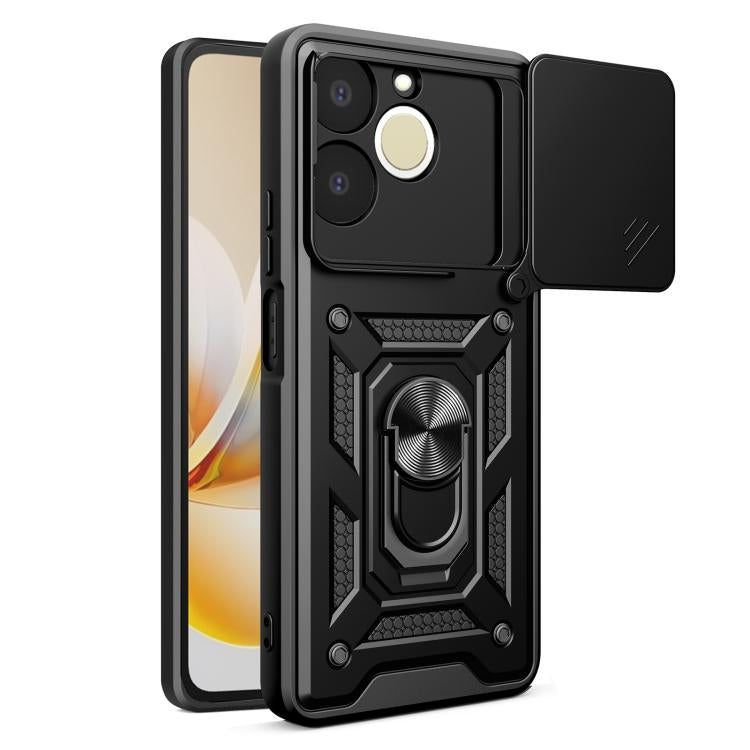 Sliding Camera Cover Design TPU+PC Phone Case, For Realme 16T 5G, For Realme C100i / C100x 4G, For Realme C100 4G, For Realme P4 Power 5G, For Realme C83 5G, For Realme 16 5G, For Realme 16 Pro+ 5G Global, For Realme 16 Pro / 16 Pro+ 5G                ...