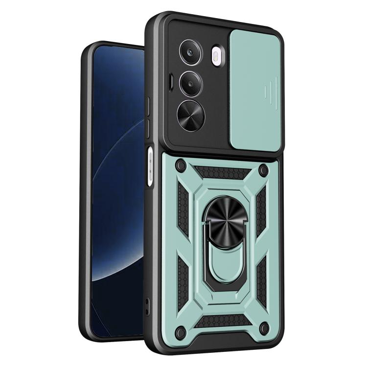 Sliding Camera Cover Design TPU+PC Phone Case, For Realme 16T 5G, For Realme C100i / C100x 4G, For Realme C100 4G, For Realme P4 Power 5G, For Realme C83 5G, For Realme 16 5G, For Realme 16 Pro+ 5G Global, For Realme 16 Pro / 16 Pro+ 5G                ...