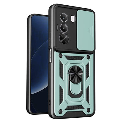 Sliding Camera Cover Design TPU+PC Phone Case, For Realme 16T 5G, For Realme C100i / C100x 4G, For Realme C100 4G, For Realme P4 Power 5G, For Realme C83 5G, For Realme 16 5G, For Realme 16 Pro+ 5G Global, For Realme 16 Pro / 16 Pro+ 5G                ...