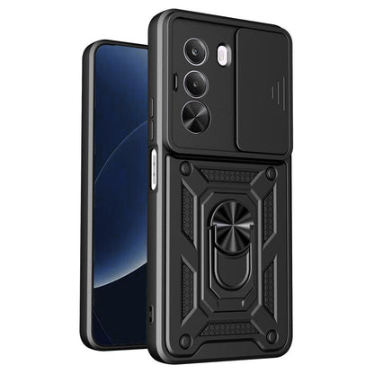 Sliding Camera Cover Design TPU+PC Phone Case, For Realme 16T 5G, For Realme C100i / C100x 4G, For Realme C100 4G, For Realme P4 Power 5G, For Realme C83 5G, For Realme 16 5G, For Realme 16 Pro+ 5G Global, For Realme 16 Pro / 16 Pro+ 5G                ...