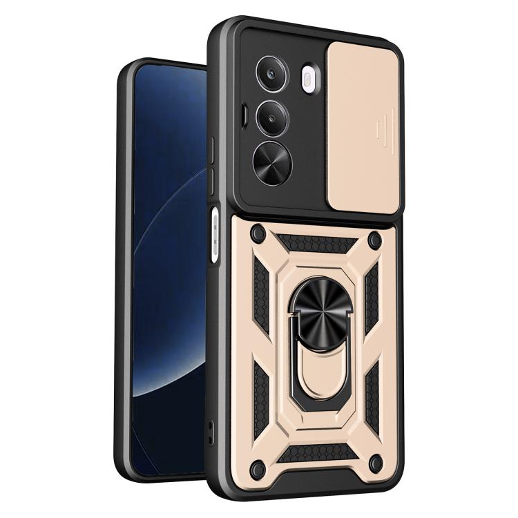 Sliding Camera Cover Design TPU+PC Phone Case, For Realme 16T 5G, For Realme C100i / C100x 4G, For Realme C100 4G, For Realme P4 Power 5G, For Realme C83 5G, For Realme 16 5G, For Realme 16 Pro+ 5G Global, For Realme 16 Pro / 16 Pro+ 5G                ...