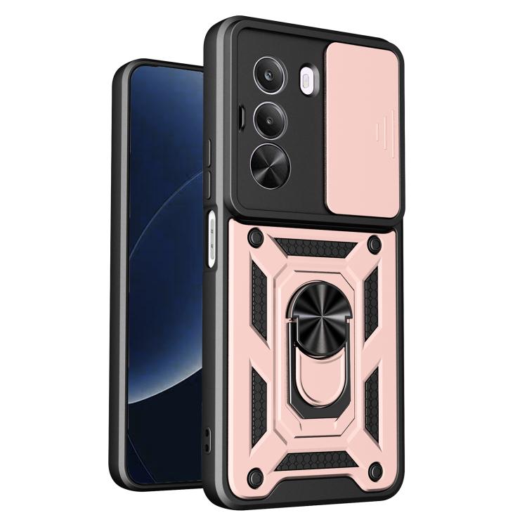 Sliding Camera Cover Design TPU+PC Phone Case, For Realme 16T 5G, For Realme C100i / C100x 4G, For Realme C100 4G, For Realme P4 Power 5G, For Realme C83 5G, For Realme 16 5G, For Realme 16 Pro+ 5G Global, For Realme 16 Pro / 16 Pro+ 5G                ...