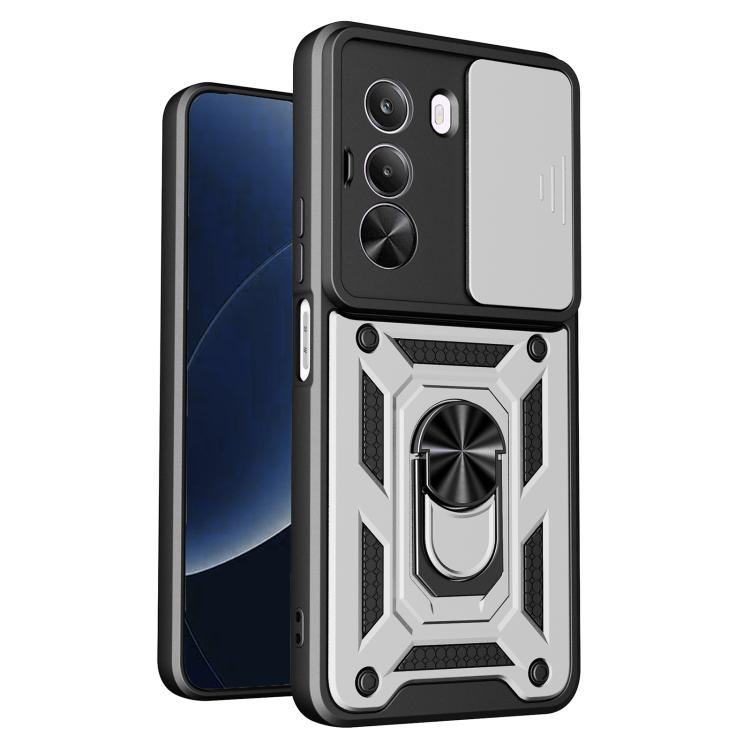 Sliding Camera Cover Design TPU+PC Phone Case, For Realme 16T 5G, For Realme C100i / C100x 4G, For Realme C100 4G, For Realme P4 Power 5G, For Realme C83 5G, For Realme 16 5G, For Realme 16 Pro+ 5G Global, For Realme 16 Pro / 16 Pro+ 5G                ...