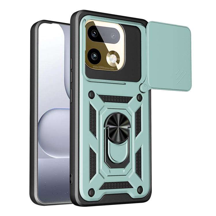 Sliding Camera Cover Design TPU+PC Phone Case, For Realme 16T 5G, For Realme C100i / C100x 4G, For Realme C100 4G, For Realme P4 Power 5G, For Realme C83 5G, For Realme 16 5G, For Realme 16 Pro+ 5G Global, For Realme 16 Pro / 16 Pro+ 5G                ...