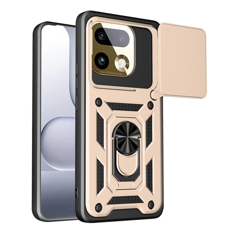Sliding Camera Cover Design TPU+PC Phone Case, For Realme 16T 5G, For Realme C100i / C100x 4G, For Realme C100 4G, For Realme P4 Power 5G, For Realme C83 5G, For Realme 16 5G, For Realme 16 Pro+ 5G Global, For Realme 16 Pro / 16 Pro+ 5G                ...