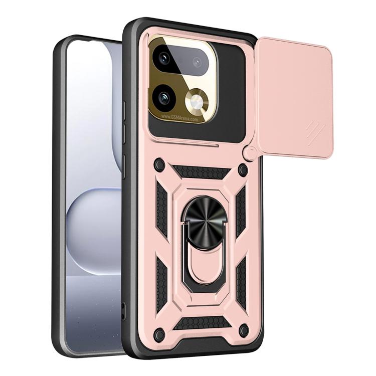 Sliding Camera Cover Design TPU+PC Phone Case, For Realme 16T 5G, For Realme C100i / C100x 4G, For Realme C100 4G, For Realme P4 Power 5G, For Realme C83 5G, For Realme 16 5G, For Realme 16 Pro+ 5G Global, For Realme 16 Pro / 16 Pro+ 5G                ...