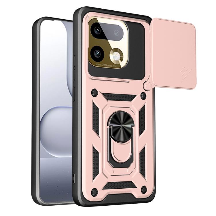 Sliding Camera Cover Design TPU+PC Phone Case, For Realme 16T 5G, For Realme C100i / C100x 4G, For Realme C100 4G, For Realme P4 Power 5G, For Realme C83 5G, For Realme 16 5G, For Realme 16 Pro+ 5G Global, For Realme 16 Pro / 16 Pro+ 5G                ...