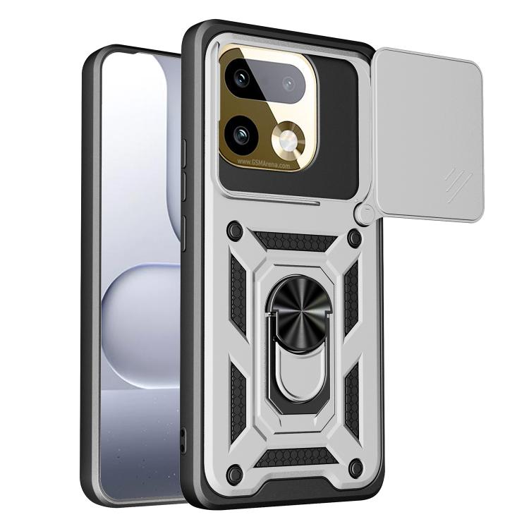 Sliding Camera Cover Design TPU+PC Phone Case, For Realme 16T 5G, For Realme C100i / C100x 4G, For Realme C100 4G, For Realme P4 Power 5G, For Realme C83 5G, For Realme 16 5G, For Realme 16 Pro+ 5G Global, For Realme 16 Pro / 16 Pro+ 5G                ...