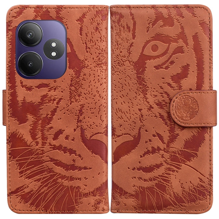 Tiger Embossing Pattern Flip Leather Phone Case, For Realme 16 5G, For Realme 16 Pro+ 5G, For Realme 16 Pro 5G, For Realme 15T 5G, For Realme Narzo 80 Lite 4G / C71 India, For Realme 15 5G / Realme 15 Pro 5G, For Realme 14, For Realme Neo7 SE          ...