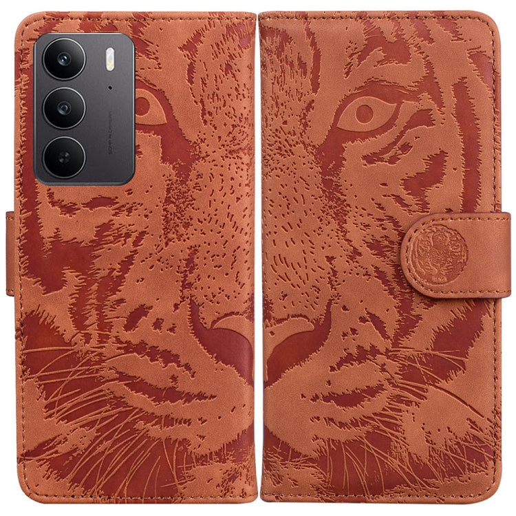Tiger Embossing Pattern Flip Leather Phone Case, For Realme 16 5G, For Realme 16 Pro+ 5G, For Realme 16 Pro 5G, For Realme 15T 5G, For Realme Narzo 80 Lite 4G / C71 India, For Realme 15 5G / Realme 15 Pro 5G, For Realme 14, For Realme Neo7 SE          ...