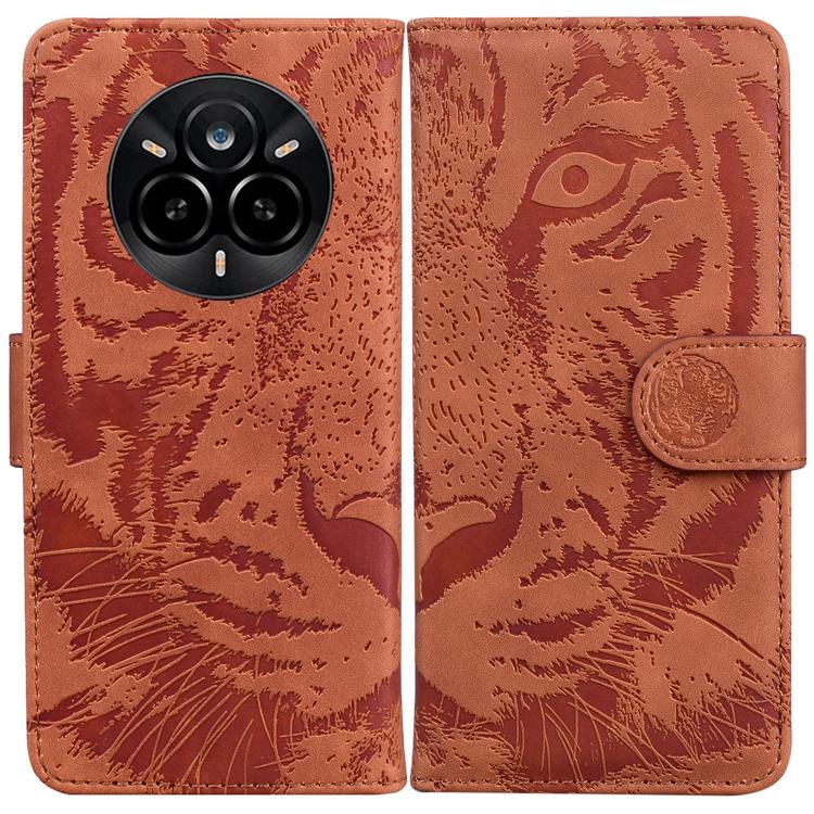 Tiger Embossing Pattern Flip Leather Phone Case, For Realme 16 5G, For Realme 16 Pro+ 5G, For Realme 16 Pro 5G, For Realme 15T 5G, For Realme Narzo 80 Lite 4G / C71 India, For Realme 15 5G / Realme 15 Pro 5G, For Realme 14, For Realme Neo7 SE          ...