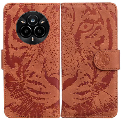 Tiger Embossing Pattern Flip Leather Phone Case, For Realme 16 5G, For Realme 16 Pro+ 5G, For Realme 16 Pro 5G, For Realme 15T 5G, For Realme Narzo 80 Lite 4G / C71 India, For Realme 15 5G / Realme 15 Pro 5G, For Realme 14, For Realme Neo7 SE          ...