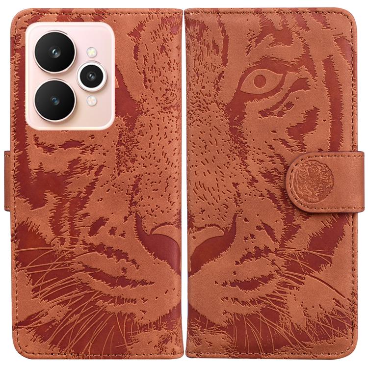 Tiger Embossing Pattern Flip Leather Phone Case, For Realme 16 5G, For Realme 16 Pro+ 5G, For Realme 16 Pro 5G, For Realme 15T 5G, For Realme Narzo 80 Lite 4G / C71 India, For Realme 15 5G / Realme 15 Pro 5G, For Realme 14, For Realme Neo7 SE          ...
