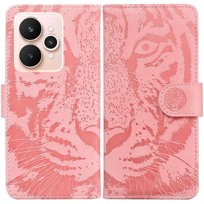 Tiger Embossing Pattern Flip Leather Phone Case, For Realme 16 5G, For Realme 16 Pro+ 5G, For Realme 16 Pro 5G, For Realme 15T 5G, For Realme Narzo 80 Lite 4G / C71 India, For Realme 15 5G / Realme 15 Pro 5G, For Realme 14, For Realme Neo7 SE          ...