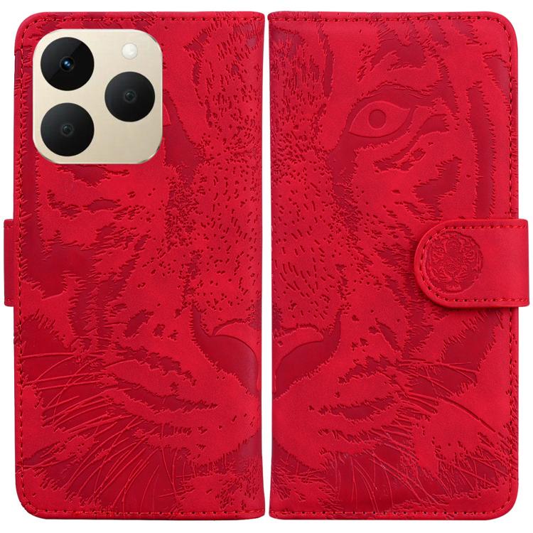 Tiger Embossing Pattern Flip Leather Phone Case, For Realme 16 5G, For Realme 16 Pro+ 5G, For Realme 16 Pro 5G, For Realme 15T 5G, For Realme Narzo 80 Lite 4G / C71 India, For Realme 15 5G / Realme 15 Pro 5G, For Realme 14, For Realme Neo7 SE          ...