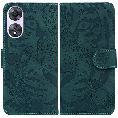 Tiger Embossing Pattern Flip Leather Phone Case, For OPPO A60 4G, For OPPO A3 Pro 5G, For OPPO F25 Pro 5G Global, For OPPO Reno11 F Global, For OPPO Reno11 Global, For OPPO Reno11 Pro 5G Global, For OPPO A59 5G / A2M, For OPPO A38 4G / A18             ...
