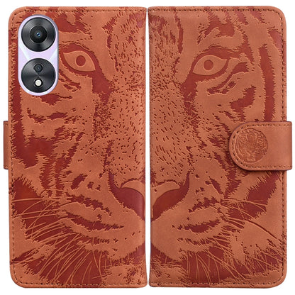 Tiger Embossing Pattern Flip Leather Phone Case, For OPPO A60 4G, For OPPO A3 Pro 5G, For OPPO F25 Pro 5G Global, For OPPO Reno11 F Global, For OPPO Reno11 Global, For OPPO Reno11 Pro 5G Global, For OPPO A59 5G / A2M, For OPPO A38 4G / A18             ...
