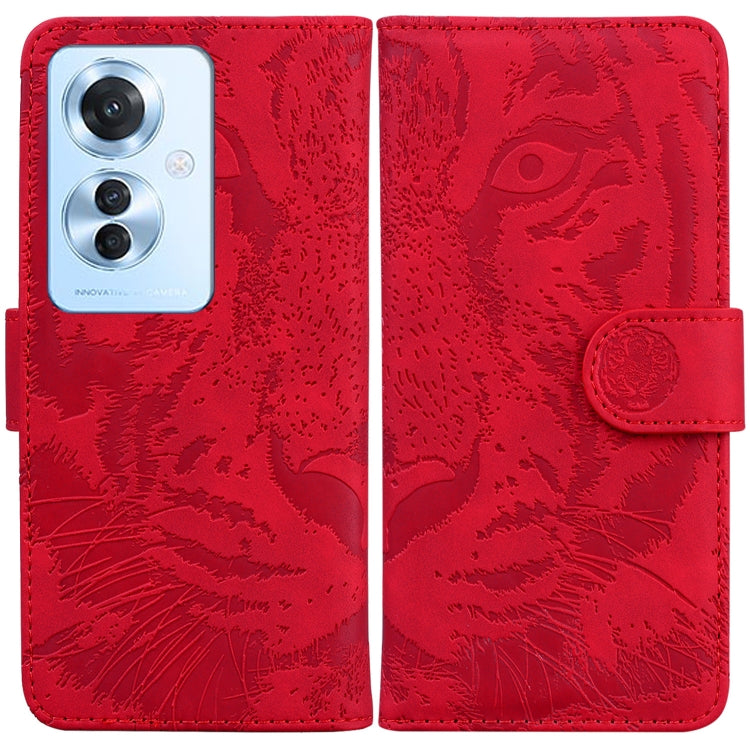 Tiger Embossing Pattern Flip Leather Phone Case, For OPPO A60 4G, For OPPO A3 Pro 5G, For OPPO F25 Pro 5G Global, For OPPO Reno11 F Global, For OPPO Reno11 Global, For OPPO Reno11 Pro 5G Global, For OPPO A59 5G / A2M, For OPPO A38 4G / A18             ...