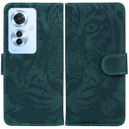 Tiger Embossing Pattern Flip Leather Phone Case, For OPPO A60 4G, For OPPO A3 Pro 5G, For OPPO F25 Pro 5G Global, For OPPO Reno11 F Global, For OPPO Reno11 Global, For OPPO Reno11 Pro 5G Global, For OPPO A59 5G / A2M, For OPPO A38 4G / A18             ...