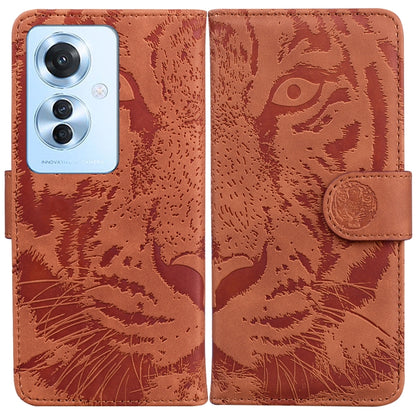 Tiger Embossing Pattern Flip Leather Phone Case, For OPPO A60 4G, For OPPO A3 Pro 5G, For OPPO F25 Pro 5G Global, For OPPO Reno11 F Global, For OPPO Reno11 Global, For OPPO Reno11 Pro 5G Global, For OPPO A59 5G / A2M, For OPPO A38 4G / A18             ...