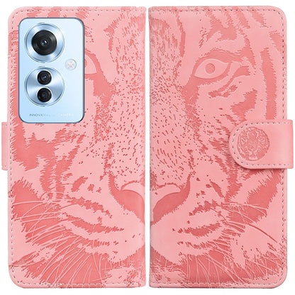 Tiger Embossing Pattern Flip Leather Phone Case, For OPPO A60 4G, For OPPO A3 Pro 5G, For OPPO F25 Pro 5G Global, For OPPO Reno11 F Global, For OPPO Reno11 Global, For OPPO Reno11 Pro 5G Global, For OPPO A59 5G / A2M, For OPPO A38 4G / A18             ...