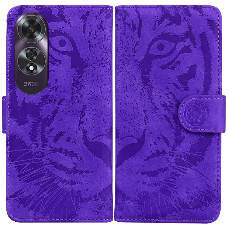 Tiger Embossing Pattern Flip Leather Phone Case, For OPPO A60 4G, For OPPO A3 Pro 5G, For OPPO F25 Pro 5G Global, For OPPO Reno11 F Global, For OPPO Reno11 Global, For OPPO Reno11 Pro 5G Global, For OPPO A59 5G / A2M, For OPPO A38 4G / A18             ...
