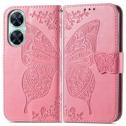 Butterfly Love Flower Embossed Flip Leather Phone Case, For Huawei nova 11i / Enjoy 60 Pro