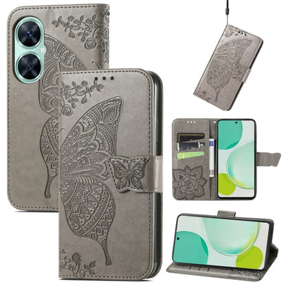 Butterfly Love Flower Embossed Flip Leather Phone Case, For Huawei nova 11i / Enjoy 60 Pro