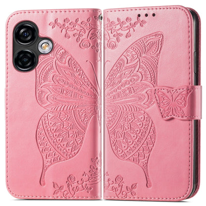 Butterfly Love Flower Embossed Leather Phone Case, For Ulefone Note 16 Pro
