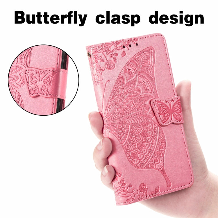 Butterfly Love Flower Embossed Leather Phone Case, For Ulefone Note 16 Pro