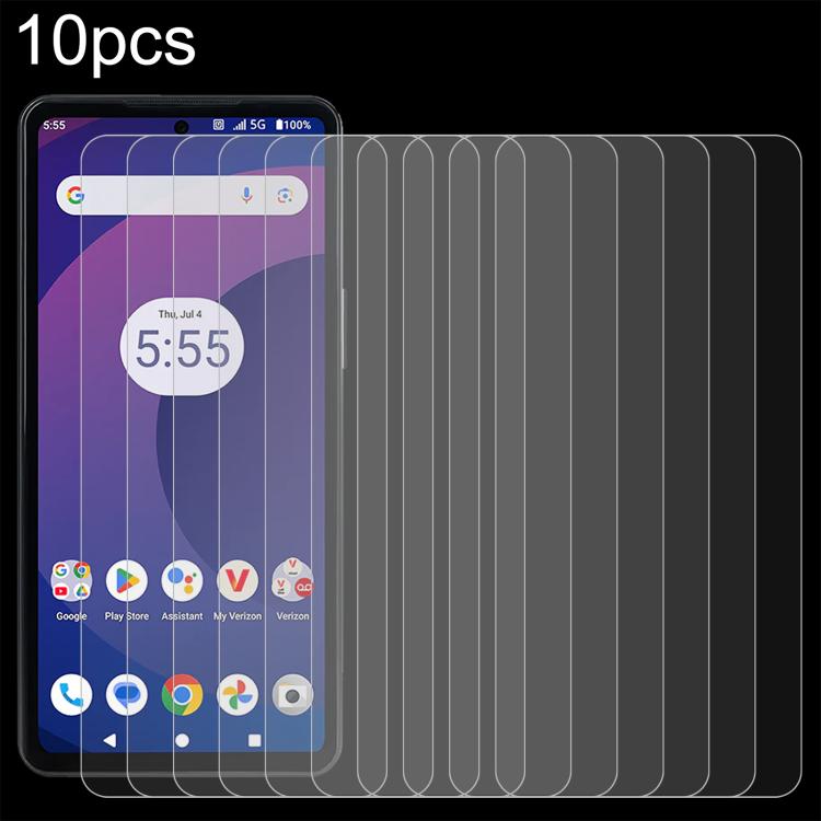 10pcs 0.26mm 9H 2.5D Tempered Glass Film, For Orbic Trophy 5G Verizon, For Orbic Fun+ 4G