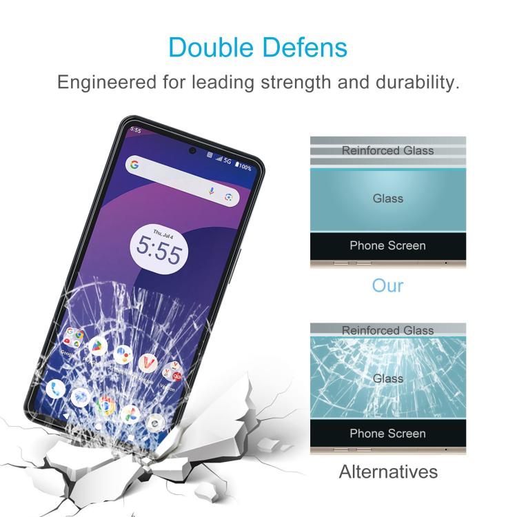 10pcs 0.26mm 9H 2.5D Tempered Glass Film, For Orbic Trophy 5G Verizon, For Orbic Fun+ 4G