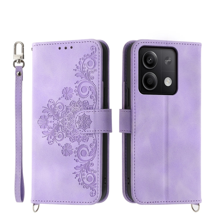 Skin-feel Flowers Embossed Wallet Leather Phone Case, For Xiaomi Redmi A3, For Xiaomi Redmi Note 13 Pro 4G, For Xiaomi Redmi Note 13 4G, For Xiaomi Poco X6 Pro 5G, For Xiaomi 14 Ultra, For Xiaomi 14 Pro, For Xiaomi 14, For Xiaomi Redmi Note 13 5G      ...