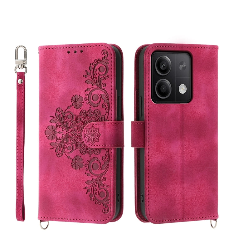Skin-feel Flowers Embossed Wallet Leather Phone Case, For Xiaomi Redmi A3, For Xiaomi Redmi Note 13 Pro 4G, For Xiaomi Redmi Note 13 4G, For Xiaomi Poco X6 Pro 5G, For Xiaomi 14 Ultra, For Xiaomi 14 Pro, For Xiaomi 14, For Xiaomi Redmi Note 13 5G      ...