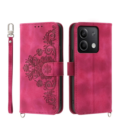 Skin-feel Flowers Embossed Wallet Leather Phone Case, For Xiaomi Redmi A3, For Xiaomi Redmi Note 13 Pro 4G, For Xiaomi Redmi Note 13 4G, For Xiaomi Poco X6 Pro 5G, For Xiaomi 14 Ultra, For Xiaomi 14 Pro, For Xiaomi 14, For Xiaomi Redmi Note 13 5G      ...