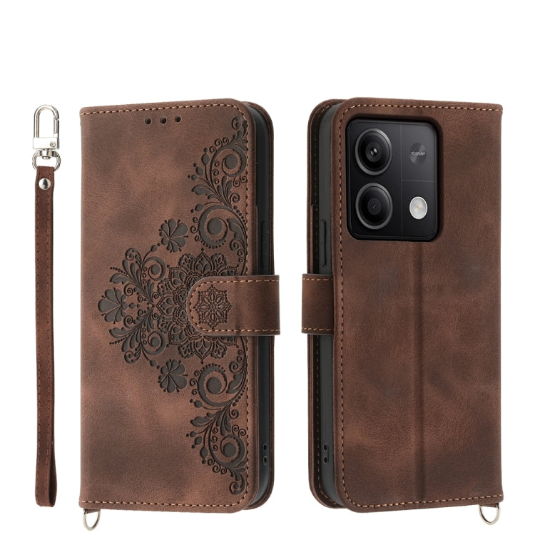 Skin-feel Flowers Embossed Wallet Leather Phone Case, For Xiaomi Redmi A3, For Xiaomi Redmi Note 13 Pro 4G, For Xiaomi Redmi Note 13 4G, For Xiaomi Poco X6 Pro 5G, For Xiaomi 14 Ultra, For Xiaomi 14 Pro, For Xiaomi 14, For Xiaomi Redmi Note 13 5G      ...
