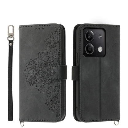 Skin-feel Flowers Embossed Wallet Leather Phone Case, For Xiaomi Redmi A3, For Xiaomi Redmi Note 13 Pro 4G, For Xiaomi Redmi Note 13 4G, For Xiaomi Poco X6 Pro 5G, For Xiaomi 14 Ultra, For Xiaomi 14 Pro, For Xiaomi 14, For Xiaomi Redmi Note 13 5G      ...