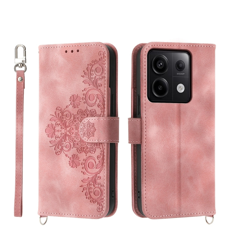 Skin-feel Flowers Embossed Wallet Leather Phone Case, For Xiaomi Redmi A3, For Xiaomi Redmi Note 13 Pro 4G, For Xiaomi Redmi Note 13 4G, For Xiaomi Poco X6 Pro 5G, For Xiaomi 14 Ultra, For Xiaomi 14 Pro, For Xiaomi 14, For Xiaomi Redmi Note 13 5G      ...