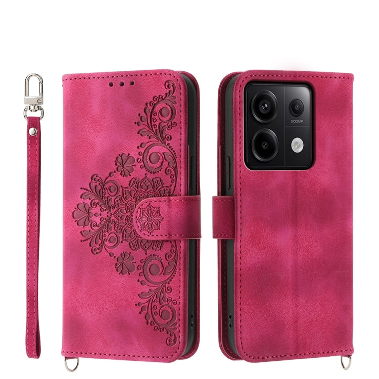 Skin-feel Flowers Embossed Wallet Leather Phone Case, For Xiaomi Redmi A3, For Xiaomi Redmi Note 13 Pro 4G, For Xiaomi Redmi Note 13 4G, For Xiaomi Poco X6 Pro 5G, For Xiaomi 14 Ultra, For Xiaomi 14 Pro, For Xiaomi 14, For Xiaomi Redmi Note 13 5G      ...