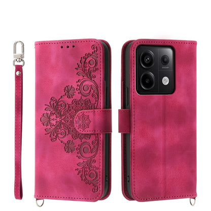 Skin-feel Flowers Embossed Wallet Leather Phone Case, For Xiaomi Redmi A3, For Xiaomi Redmi Note 13 Pro 4G, For Xiaomi Redmi Note 13 4G, For Xiaomi Poco X6 Pro 5G, For Xiaomi 14 Ultra, For Xiaomi 14 Pro, For Xiaomi 14, For Xiaomi Redmi Note 13 5G      ...