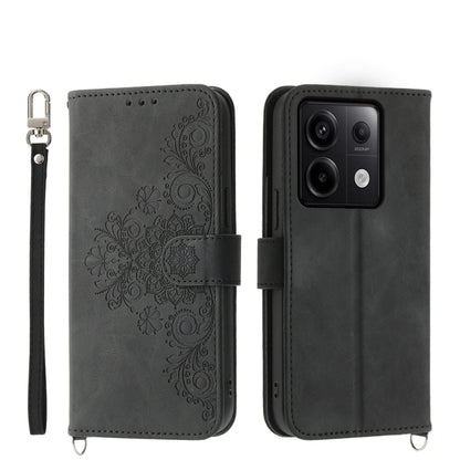 Skin-feel Flowers Embossed Wallet Leather Phone Case, For Xiaomi Redmi A3, For Xiaomi Redmi Note 13 Pro 4G, For Xiaomi Redmi Note 13 4G, For Xiaomi Poco X6 Pro 5G, For Xiaomi 14 Ultra, For Xiaomi 14 Pro, For Xiaomi 14, For Xiaomi Redmi Note 13 5G      ...