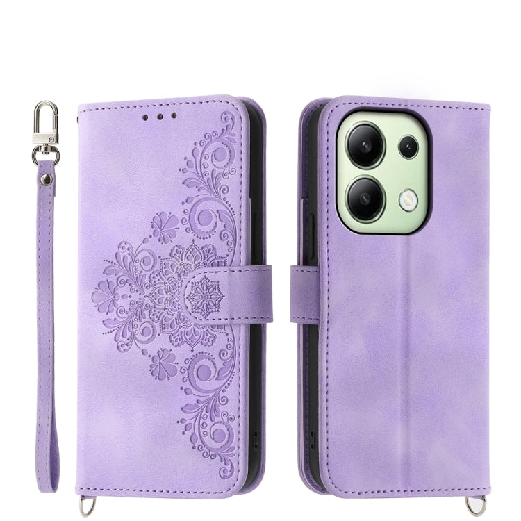 Skin-feel Flowers Embossed Wallet Leather Phone Case, For Xiaomi Redmi A3, For Xiaomi Redmi Note 13 Pro 4G, For Xiaomi Redmi Note 13 4G, For Xiaomi Poco X6 Pro 5G, For Xiaomi 14 Ultra, For Xiaomi 14 Pro, For Xiaomi 14, For Xiaomi Redmi Note 13 5G      ...