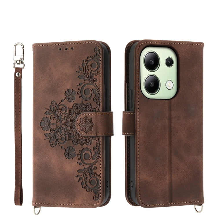 Skin-feel Flowers Embossed Wallet Leather Phone Case, For Xiaomi Redmi A3, For Xiaomi Redmi Note 13 Pro 4G, For Xiaomi Redmi Note 13 4G, For Xiaomi Poco X6 Pro 5G, For Xiaomi 14 Ultra, For Xiaomi 14 Pro, For Xiaomi 14, For Xiaomi Redmi Note 13 5G      ...