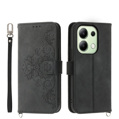 Skin-feel Flowers Embossed Wallet Leather Phone Case, For Xiaomi Redmi A3, For Xiaomi Redmi Note 13 Pro 4G, For Xiaomi Redmi Note 13 4G, For Xiaomi Poco X6 Pro 5G, For Xiaomi 14 Ultra, For Xiaomi 14 Pro, For Xiaomi 14, For Xiaomi Redmi Note 13 5G      ...