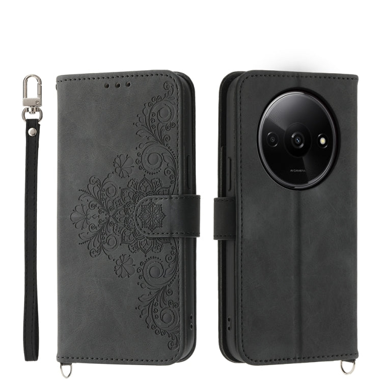 Skin-feel Flowers Embossed Wallet Leather Phone Case, For Xiaomi Redmi A3, For Xiaomi Redmi Note 13 Pro 4G, For Xiaomi Redmi Note 13 4G, For Xiaomi Poco X6 Pro 5G, For Xiaomi 14 Ultra, For Xiaomi 14 Pro, For Xiaomi 14, For Xiaomi Redmi Note 13 5G      ...