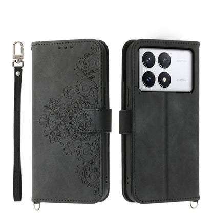 Skin-feel Flowers Embossed Wallet Leather Phone Case, For Xiaomi Redmi A3, For Xiaomi Redmi Note 13 Pro 4G, For Xiaomi Redmi Note 13 4G, For Xiaomi Poco X6 Pro 5G, For Xiaomi 14 Ultra, For Xiaomi 14 Pro, For Xiaomi 14, For Xiaomi Redmi Note 13 5G      ...
