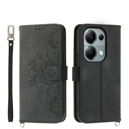 Skin-feel Flowers Embossed Wallet Leather Phone Case, For Xiaomi Redmi A3, For Xiaomi Redmi Note 13 Pro 4G, For Xiaomi Redmi Note 13 4G, For Xiaomi Poco X6 Pro 5G, For Xiaomi 14 Ultra, For Xiaomi 14 Pro, For Xiaomi 14, For Xiaomi Redmi Note 13 5G      ...