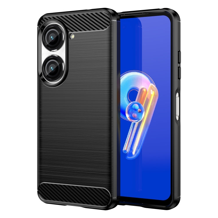 Brushed Texture Carbon Fiber TPU Case, For Asus Zenfone 11 Ultra, For Asus Zenfone 10