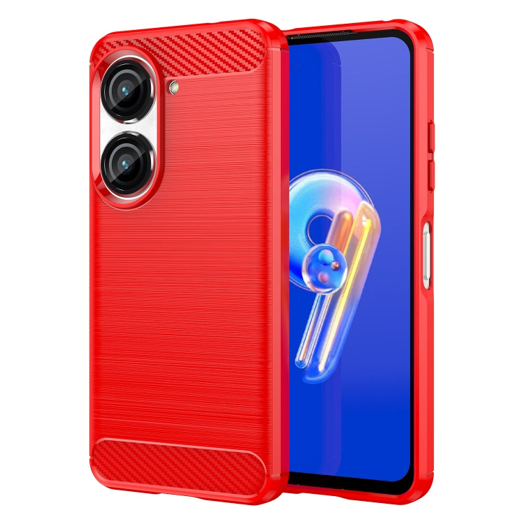 Brushed Texture Carbon Fiber TPU Case, For Asus Zenfone 11 Ultra, For Asus Zenfone 10